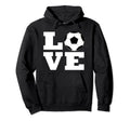 Love Soccer Player Sports Lover Hoodie - Minimalist Print for Adults