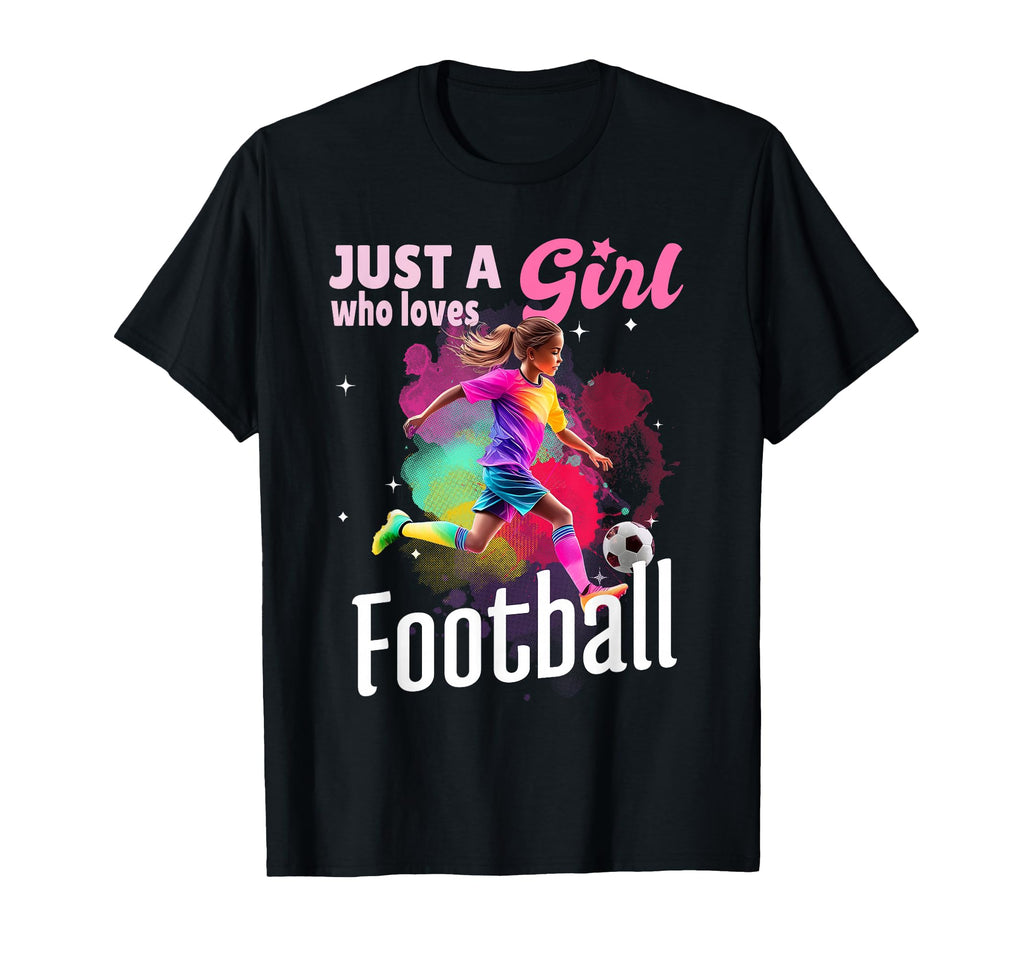 Just Who Loves Football Player Soccer T-Shirt - Trendy Graphic for Adults