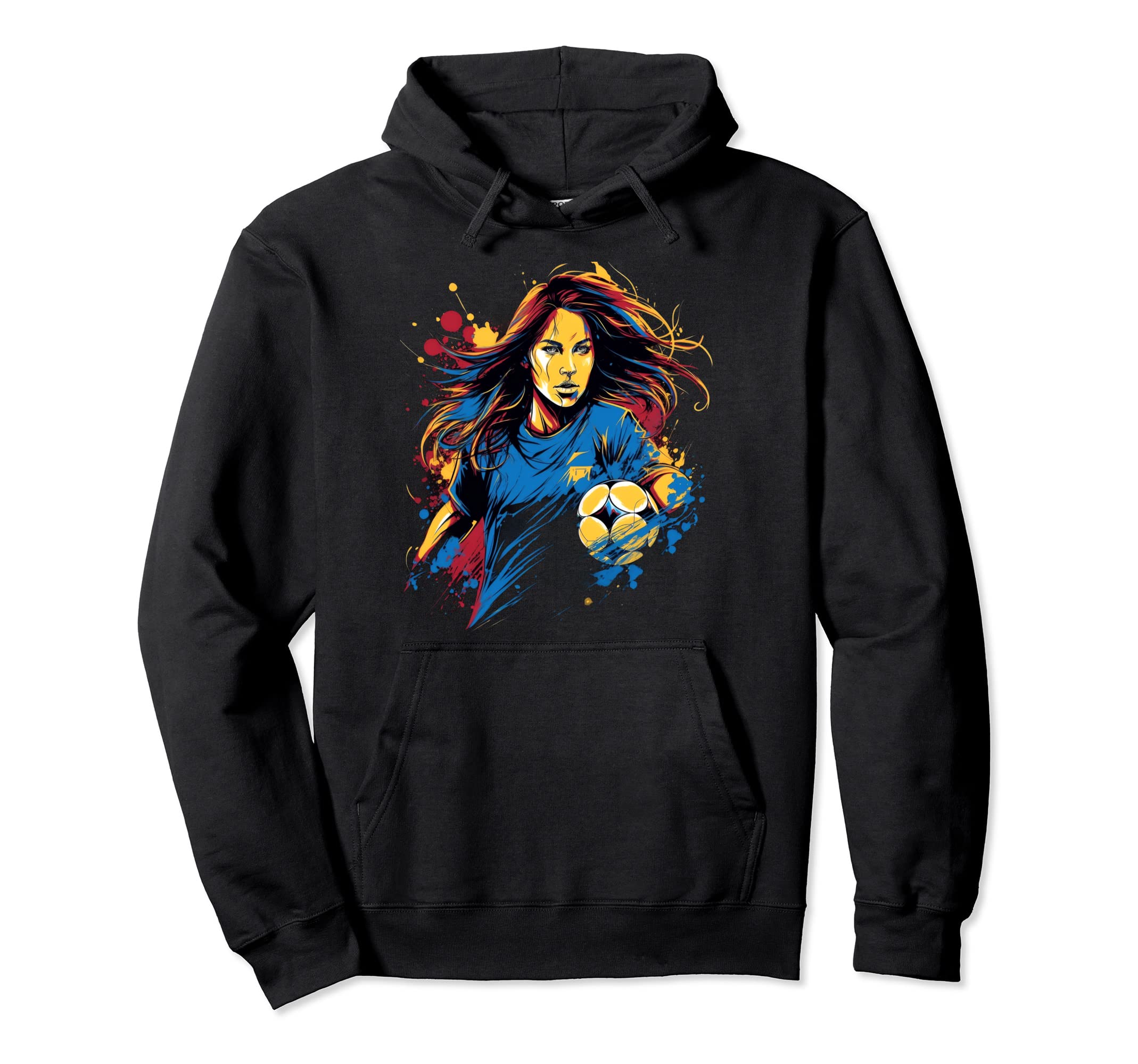 Soccer Soccer Player Jersey Football Hoodie - Custom Art Print Unisex