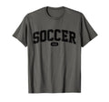 Soccer Dad Funny Athletic Lettering T-Shirt - Casual Everyday Wear Unisex