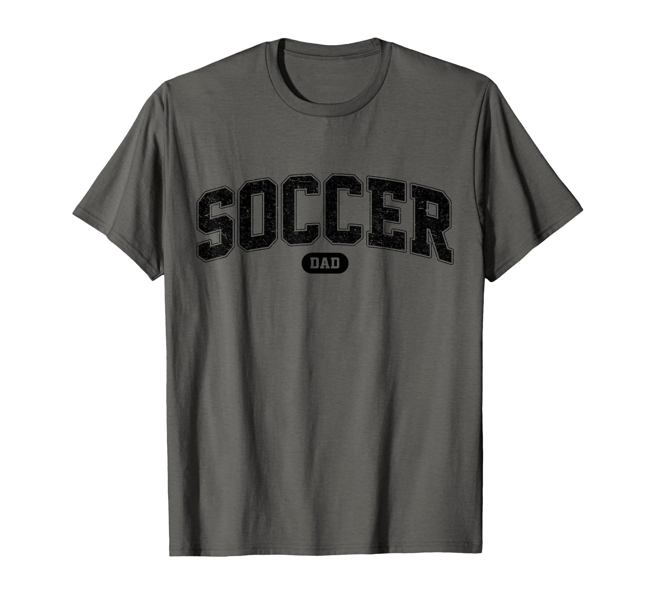 Soccer Dad Funny Athletic Lettering T-Shirt - Casual Everyday Wear Unisex