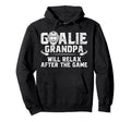 Funny Hockey Goalie Grandpa Ice Hockey Hoodie - Aesthetic Graphic Unisex