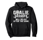 Funny Hockey Goalie Grandpa Ice Hockey Hoodie - Aesthetic Graphic Unisex