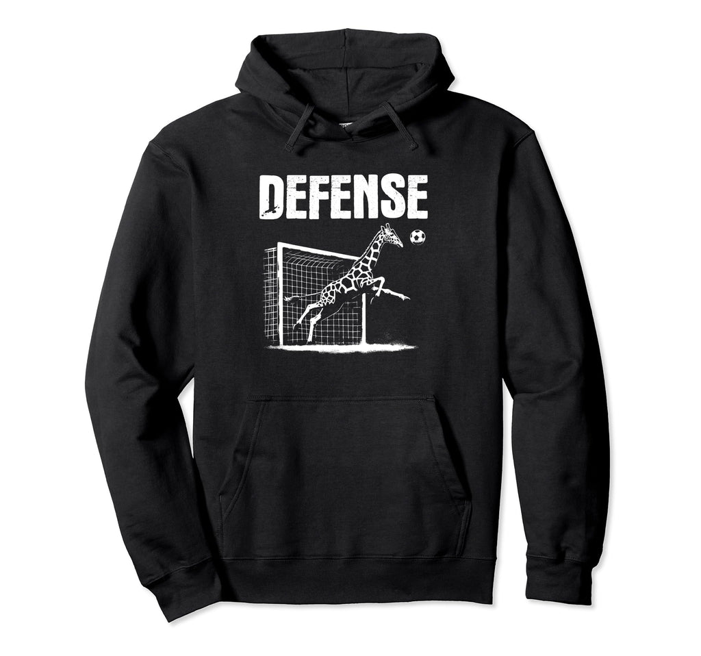 Giraffe Goalie Soccer Goalkeeper Giraffe Hoodie - Graphic Print for Adults