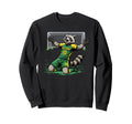 Funny Feral Raccoon Soccer Player Sweatshirt - Graphic Print for Adults