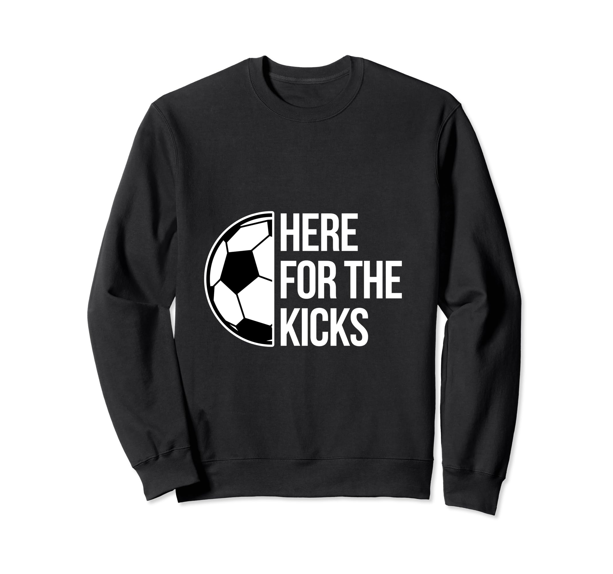 Kicks Soccer Football Goal Striker Sweatshirt - Novelty Apparel for Adults