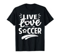 Love Live Soccer Inspirational T-Shirt - Custom Art Print for Adults