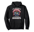 My Favorite Goalie Calls Me Grandpa Hoodie - Unique Graphic for Adults
