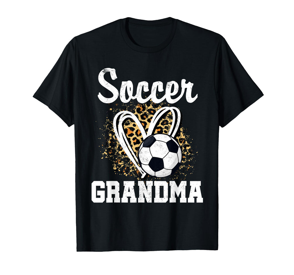 Soccer Grandma Leopard Heart Sweatshirt - Custom Art Print Men Women