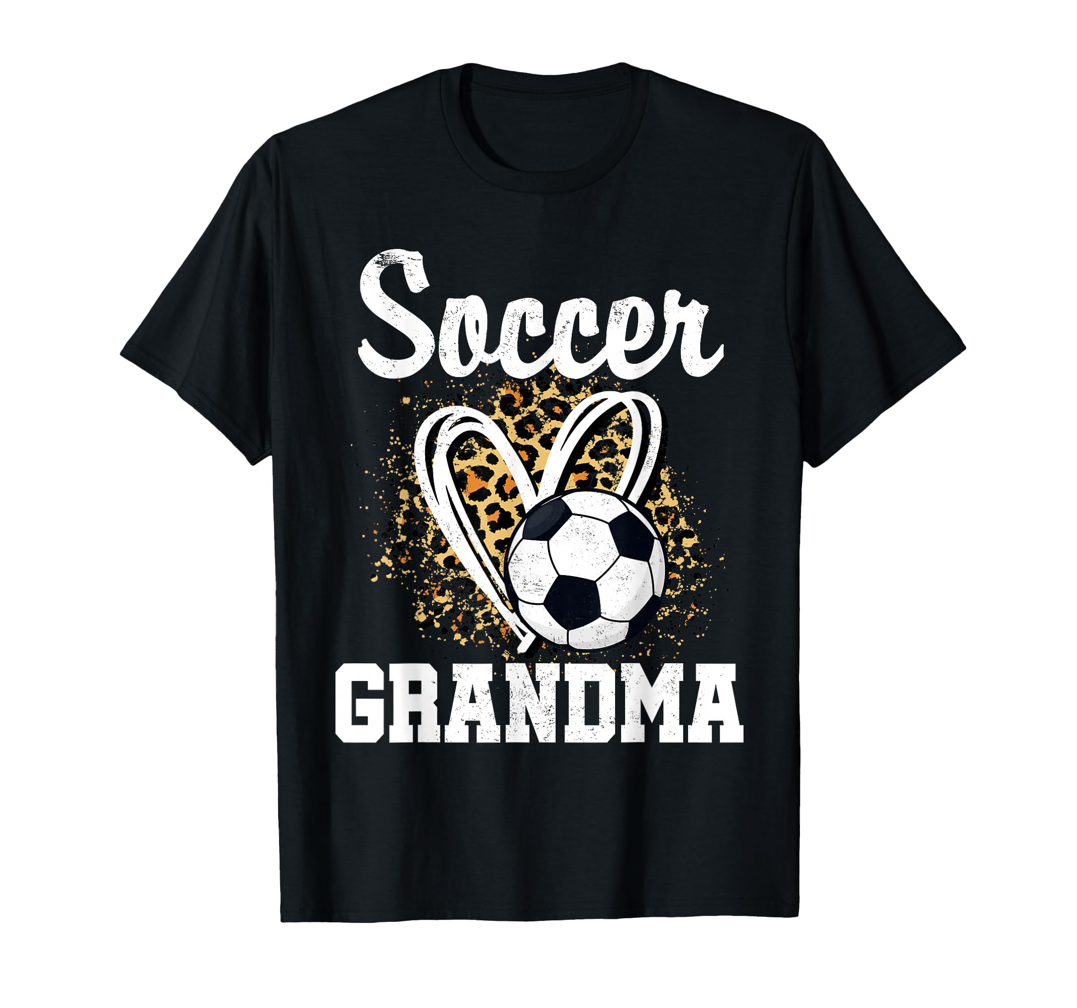 Soccer Grandma Leopard Heart Sweatshirt - Custom Art Print Men Women