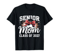 Senior Mom Class 2027 Coquette Bow T-Shirt - Custom Art Print Men Women