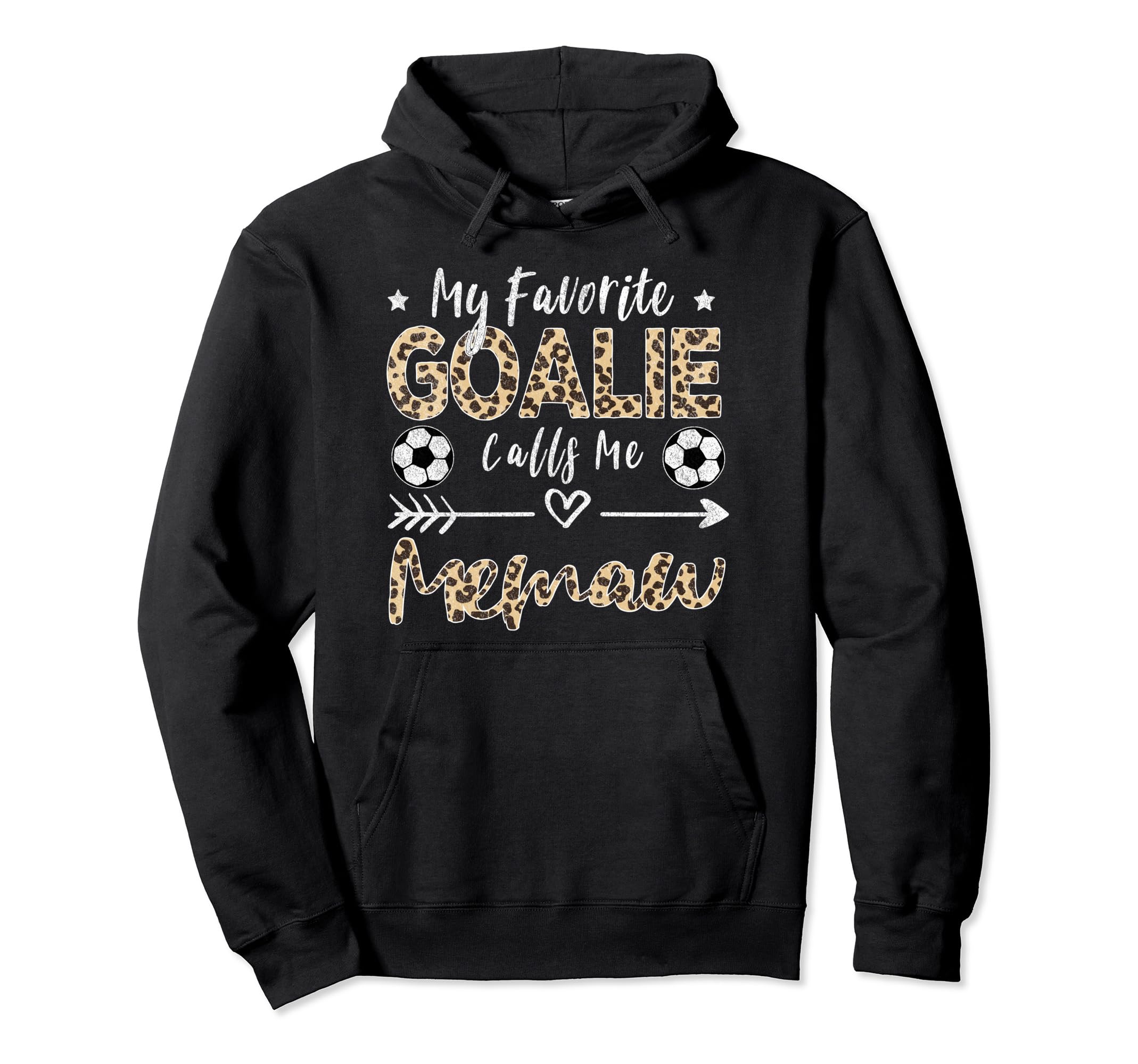 My Favorite Goalie Calls Me Memaw Hoodie - Novelty Apparel for Adults