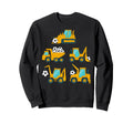Construction Trucks Carrying Soccer Sweatshirt - Aesthetic Graphic Unisex