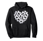 Heart Soccer Balls Hoodie - Novelty Apparel Unisex