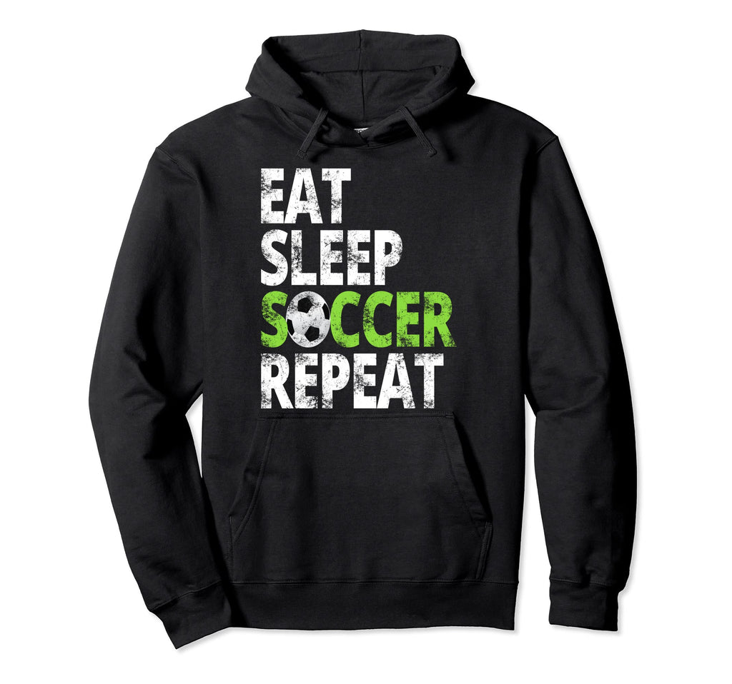 Eat Sleep Soccer Repeat Sport Player Gift Hoodie - Custom Art Print Unisex