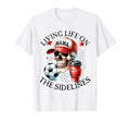 Living Life Sidelines Soccer Mama T-Shirt - Minimalist Print for Adults