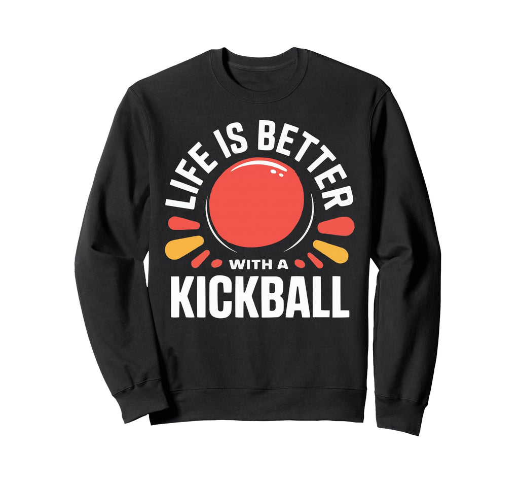 Love Kickball Player Soccer Sweatshirt - Trendy Graphic for Adults