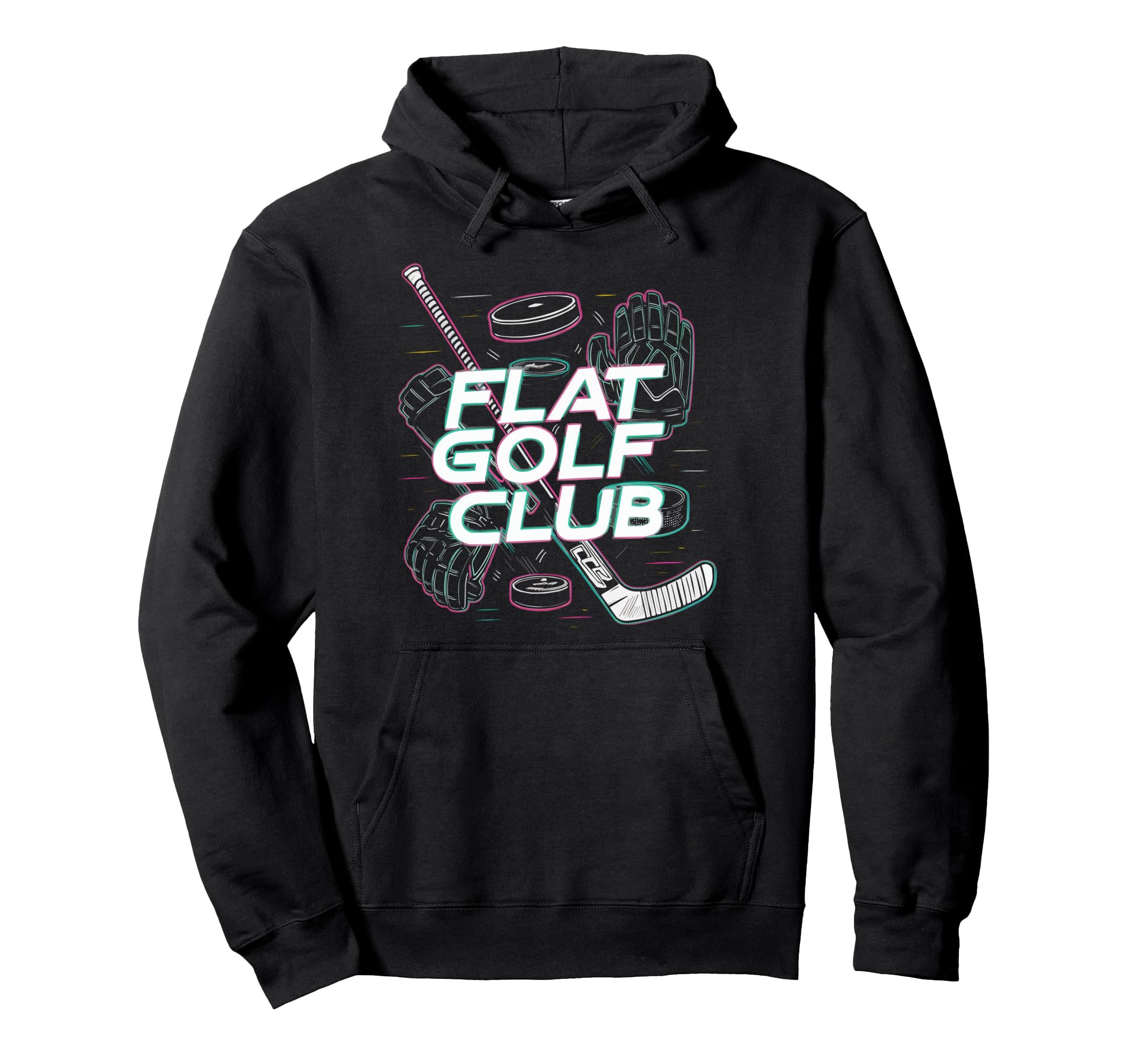 Funny Ice Hockey Player Winter Sport Hoodie - Graphic Print Men Women