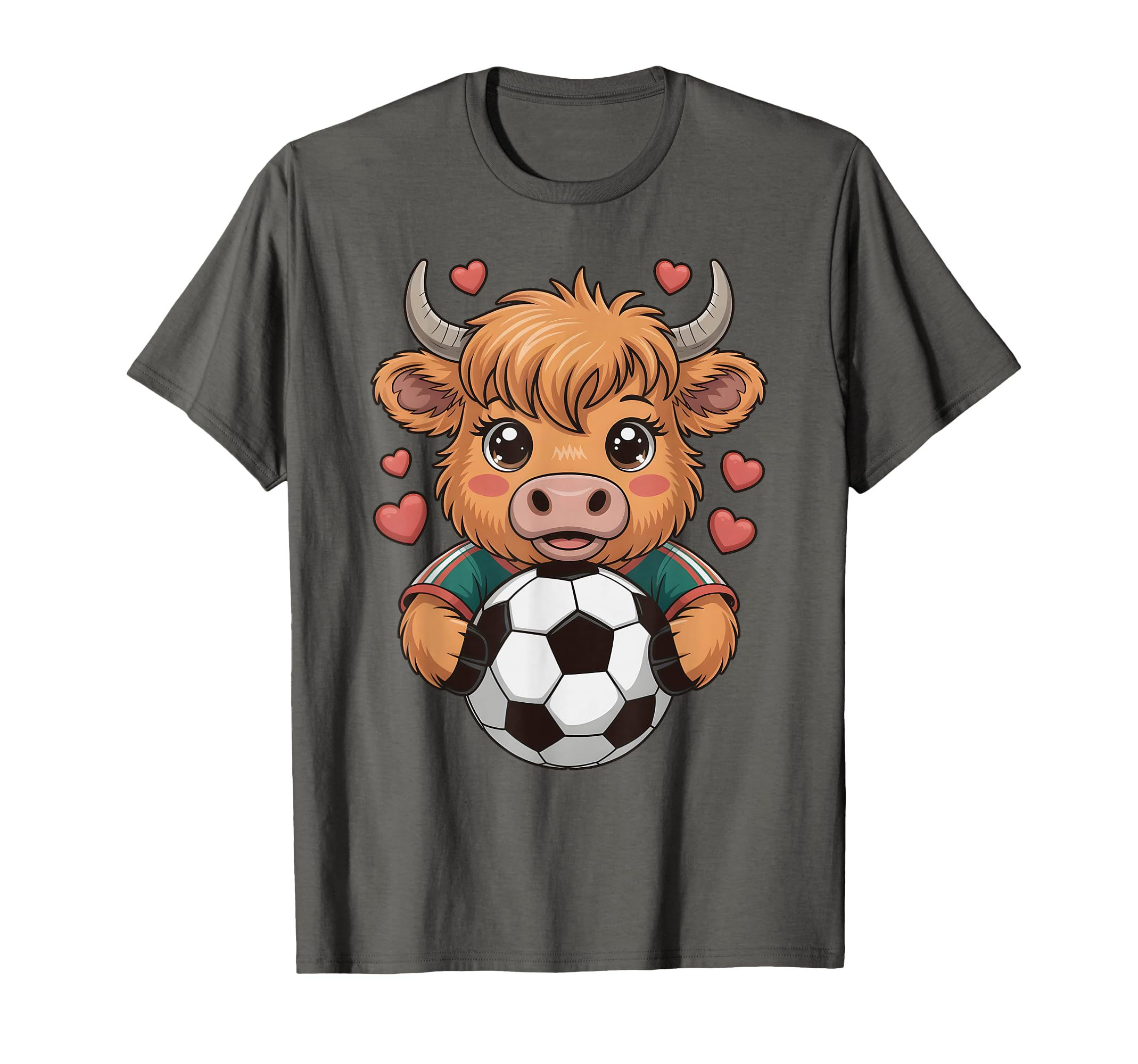 Kawaii Soccer Cow Just Who Loves Heifer T-Shirt - Trendy Graphic Unisex