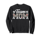 Team Mom Leopard Soccer Team Mom Sweatshirt - Minimalist Print Men Women