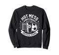 Hot Mess Always Stressed Soccer Sweatshirt - Casual Everyday Wear Unisex