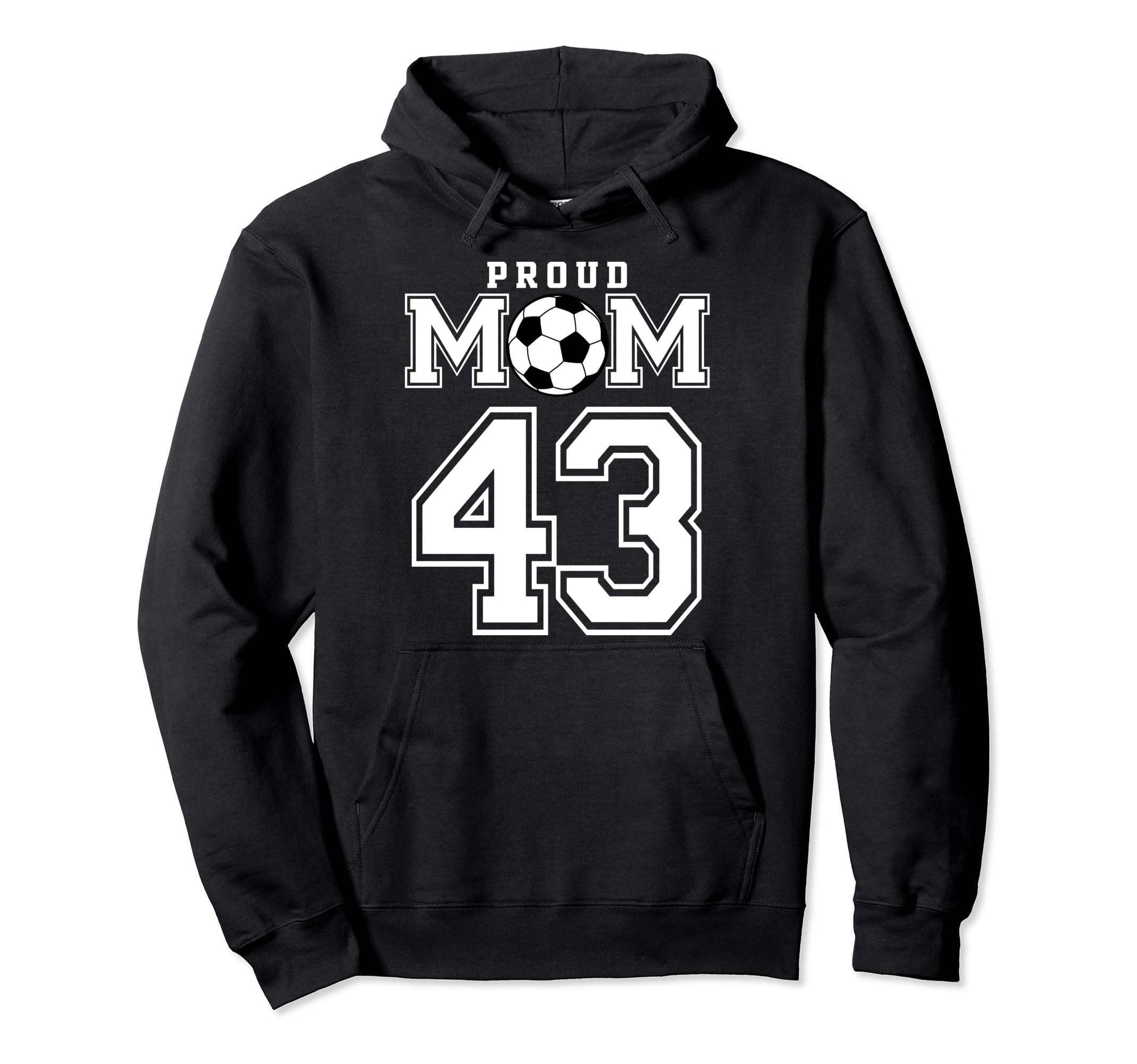 Number 43 Custom Proud Soccer Hoodie - Casual Everyday Wear for Adults