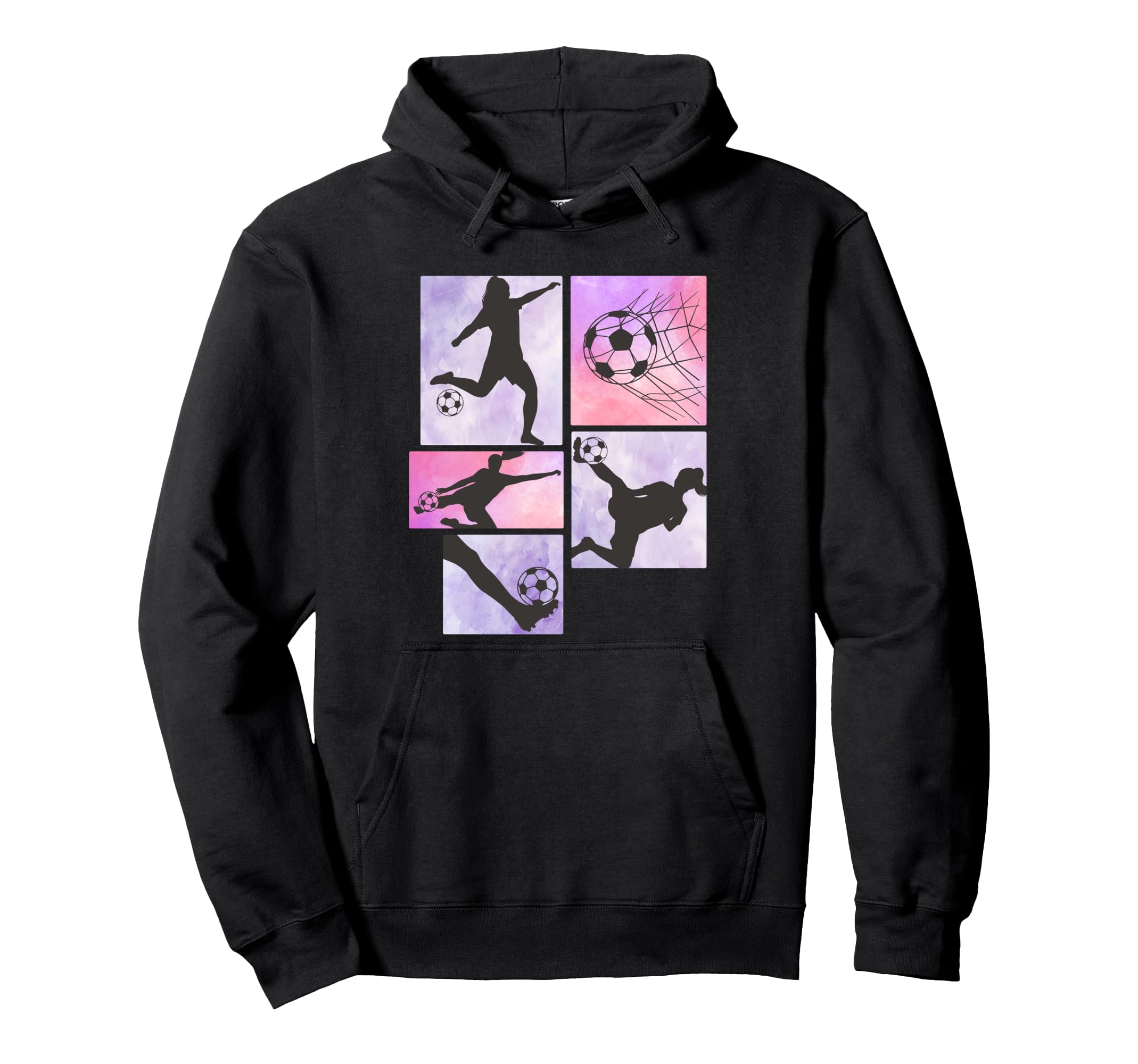 Soccer Female Soccer Player Hoodie - Aesthetic Graphic Men Women