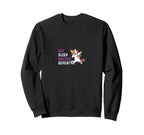 Eat Sleep Soccer Funny Sweatshirt - Novelty Apparel Unisex