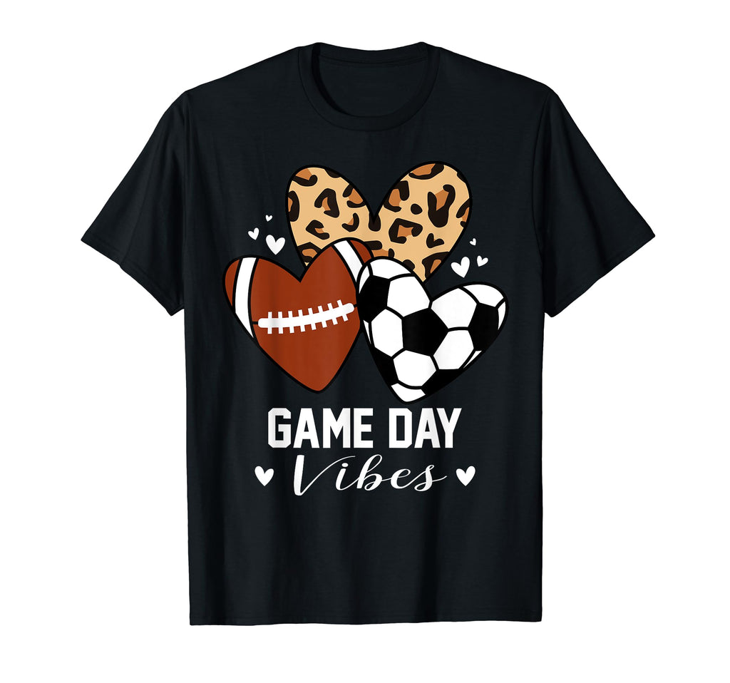 Game Day Vibes Funny Soccer Football T-Shirt - Custom Art Print for Adults