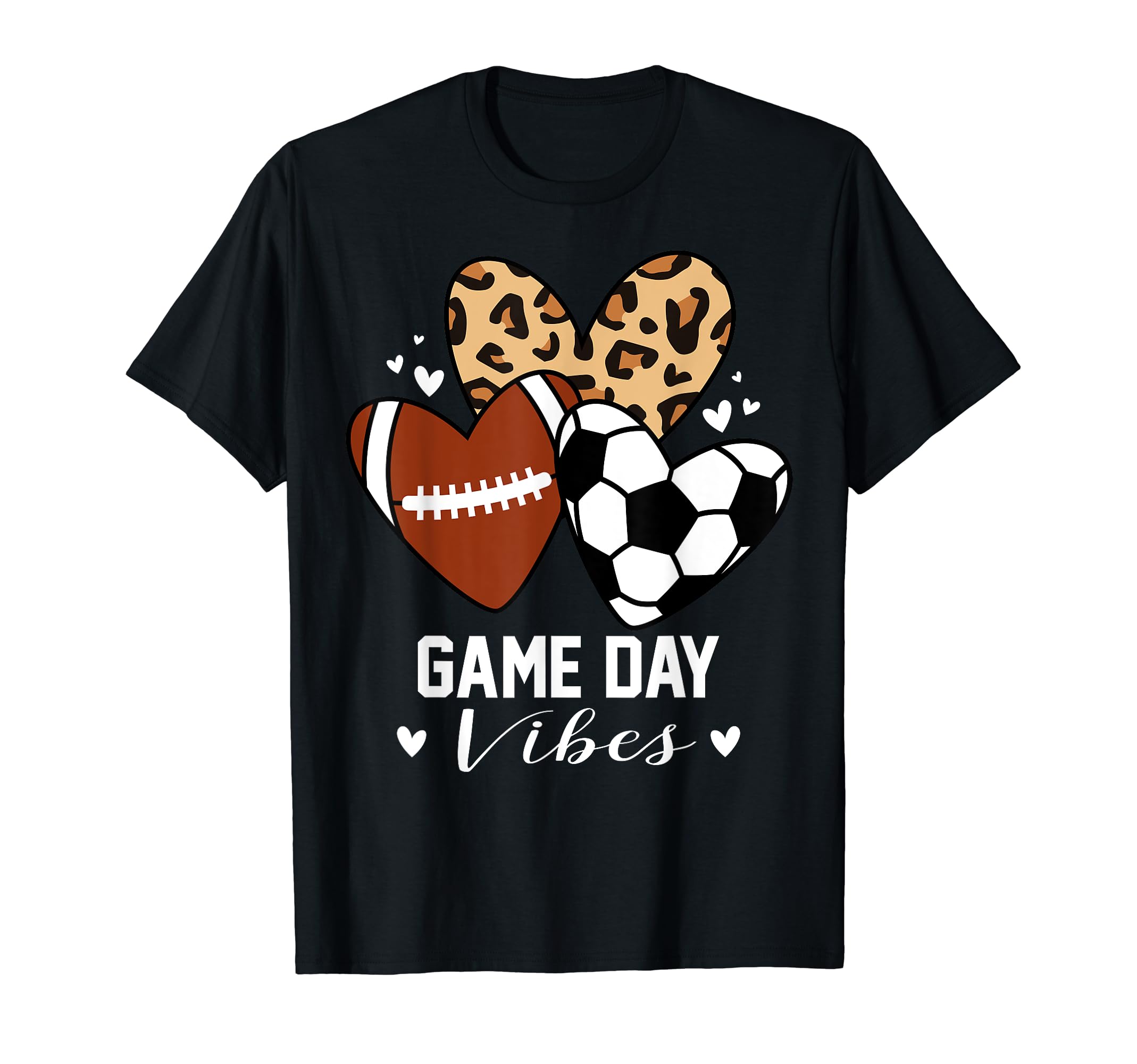 Game Day Vibes Funny Soccer Football T-Shirt - Custom Art Print for Adults