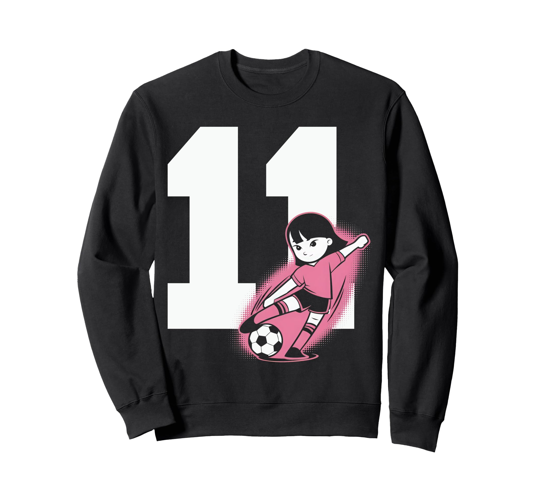 11 Soccer Birthday Gift Soccer Fan Sweatshirt - Streetwear Style Unisex