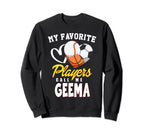 My Favorite Players Baseball Soccer Sweatshirt - Graphic Print Unisex