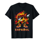 Espa Ol Dabbing Soccer Ball Graffiti T-Shirt - Unique Graphic Men Women