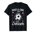 Just Who Loves Soccer Funny Soccer Player T-Shirt - Minimalist Print Unisex
