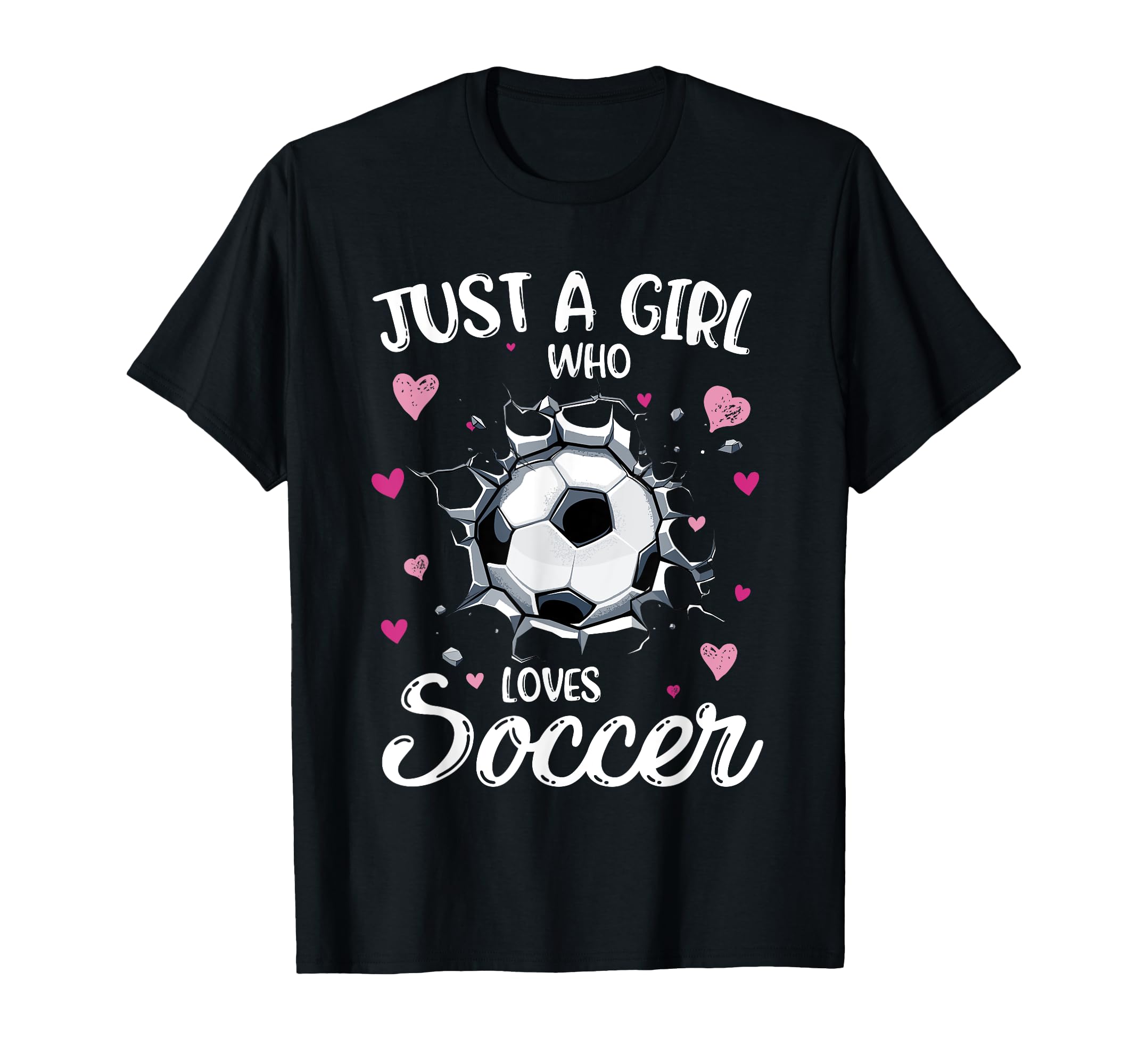 Just Who Loves Soccer Funny Soccer Player T-Shirt - Minimalist Print Unisex