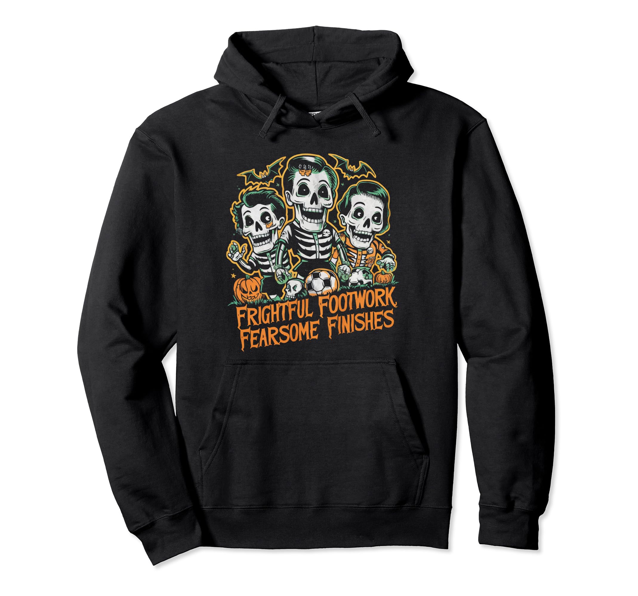 Soccer Halloween Spooky Goalkeeper Trick Hoodie - Unique Graphic Men Women