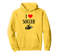 I Love Soccer I Heart Soccer Funny Hoodie - Aesthetic Graphic Men Women