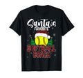 Funny Santas Favorite Softball Coach T-Shirt - Aesthetic Graphic Men Women