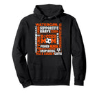 Soccer Mom Traits Best Words Mothers Hoodie - Graphic Print for Adults