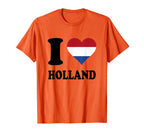 Holland Heart Flag Oranje Fan Sweatshirt - Trendy Graphic for Adults