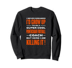 Powerchair Football Coach Funny Power Sweatshirt - Novelty Apparel Unisex