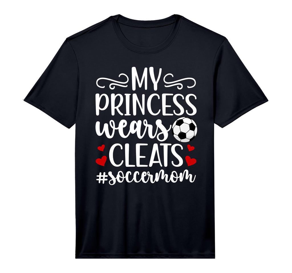 Mens My Princess Wears Cleats Soccer Mom T-Shirt - Minimalist Print Unisex