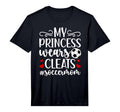 Mens My Princess Wears Cleats Soccer Mom T-Shirt - Minimalist Print Unisex