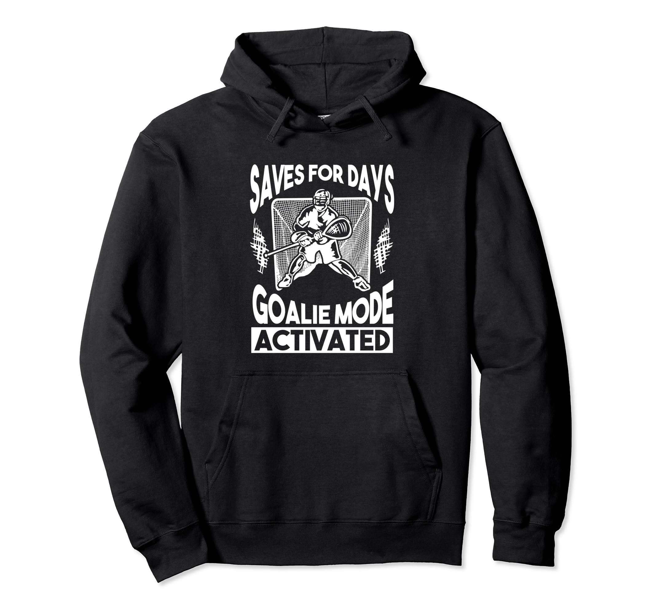 Lacrosse Goalkeeper Lax Player Sports Hoodie - Aesthetic Graphic Men Women