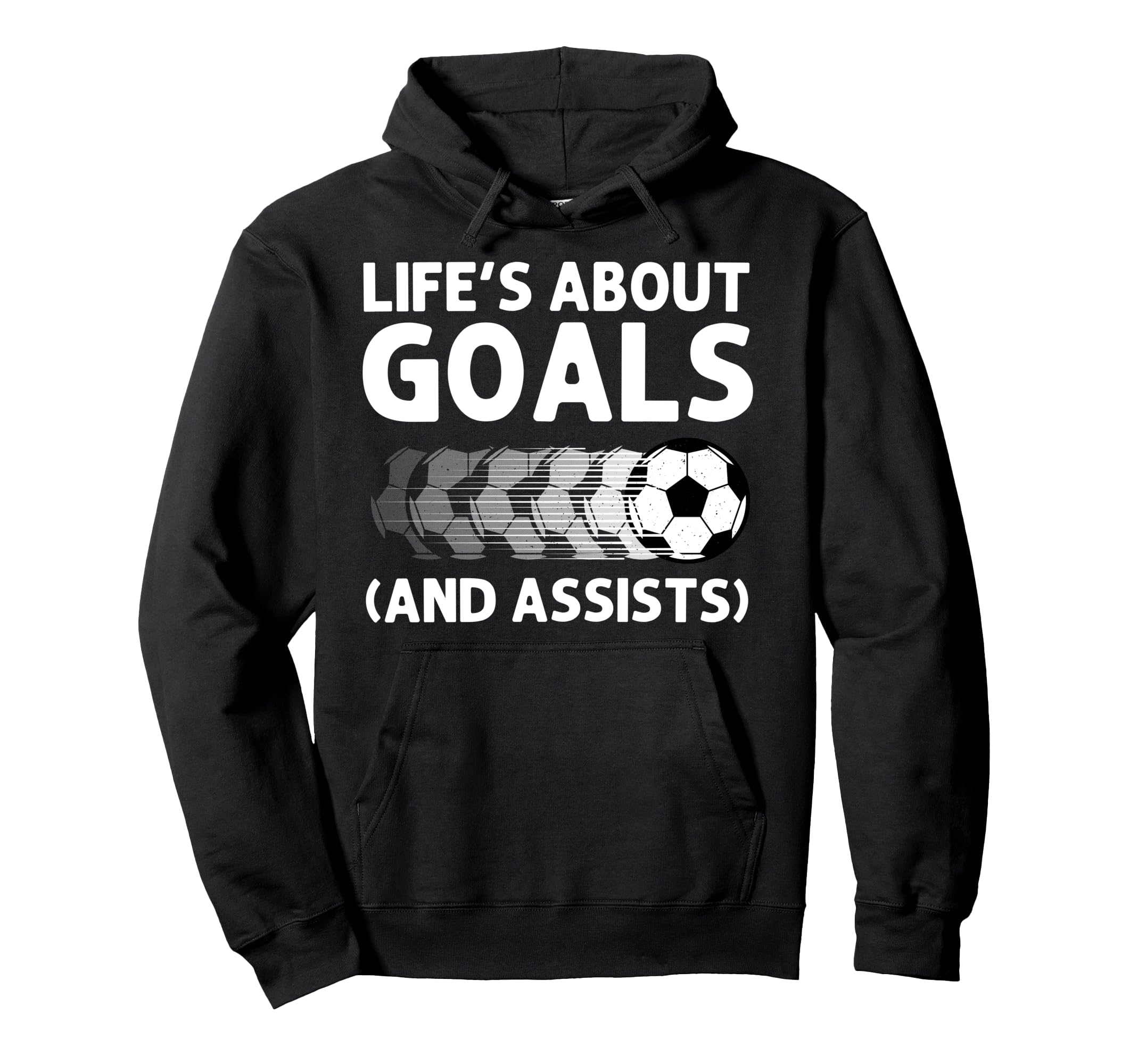 Funny Soccer Art Gag Soccer Player Hoodie - Trendy Graphic Unisex