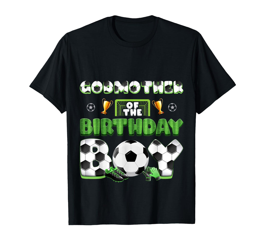 Godmother Birthday Soccer Group Family T-Shirt - Fun Novelty Design Unisex