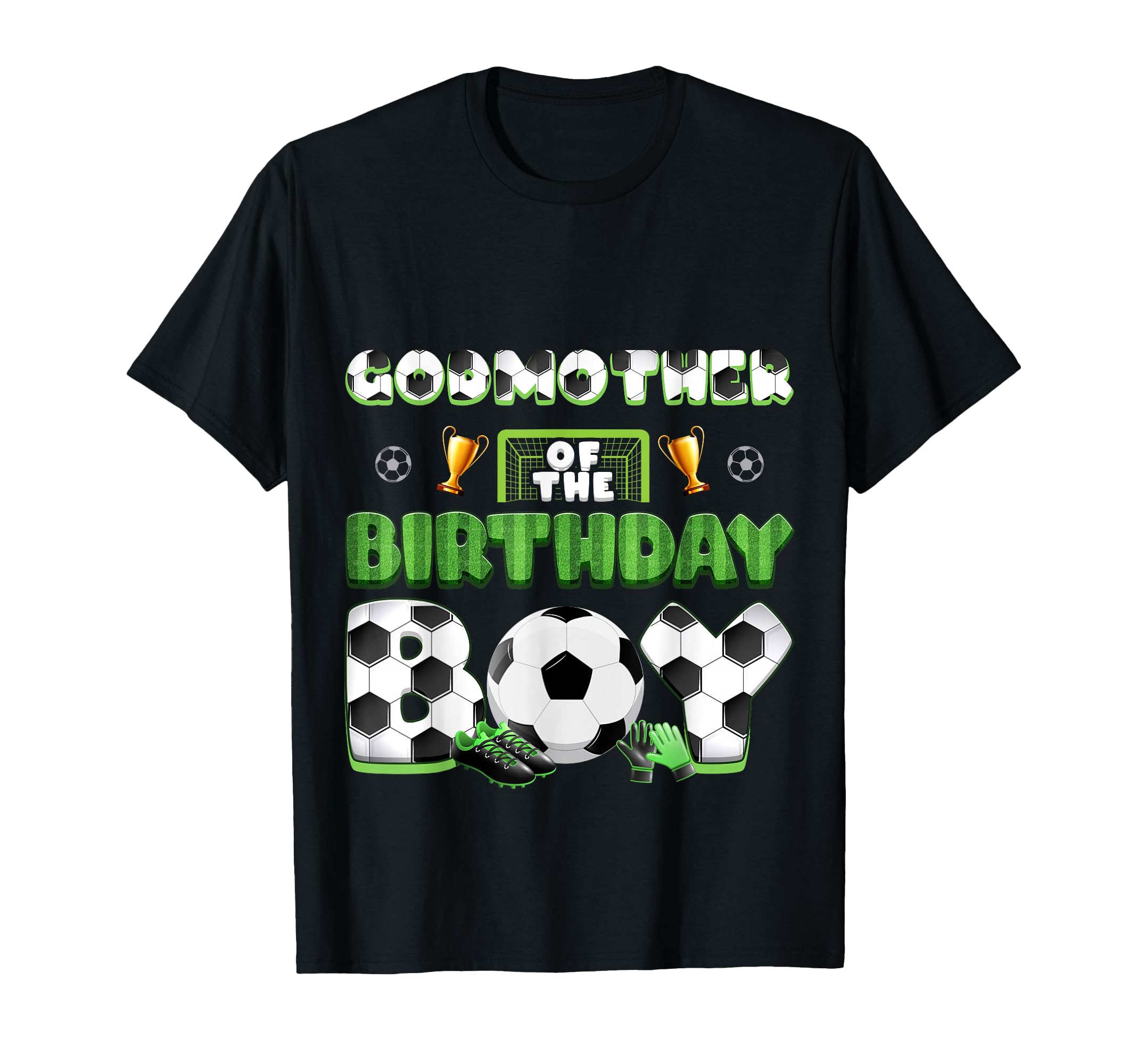 Godmother Birthday Soccer Group Family T-Shirt - Fun Novelty Design Unisex