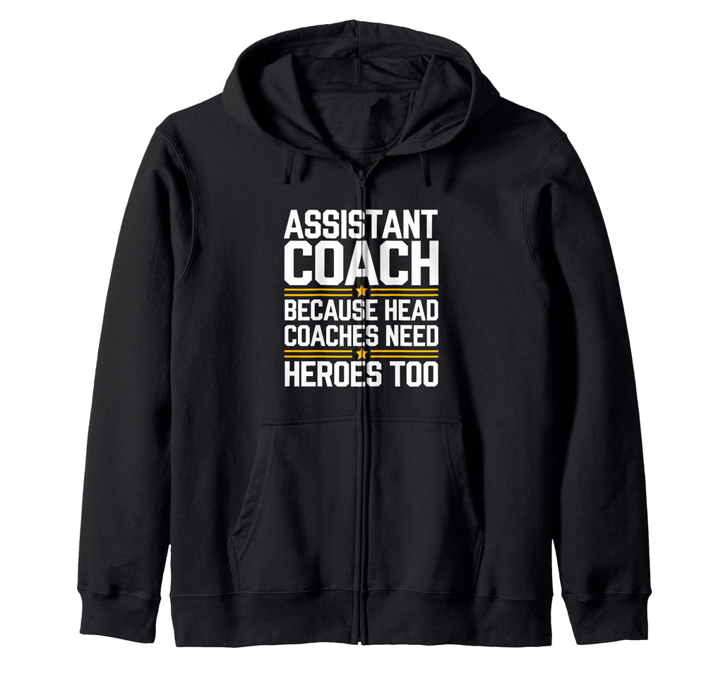 Funny Assistant Coach Soccer Sweatshirt - Minimalist Print for Adults