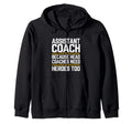Funny Assistant Coach Soccer Sweatshirt - Minimalist Print for Adults