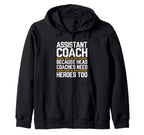 Funny Assistant Coach Soccer Sweatshirt - Minimalist Print for Adults